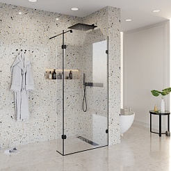 Niagara Душевая перегородка Nova NG-682-12BLACK – фотография-2